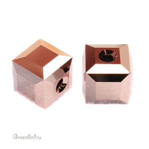 5601 Бусина Cube 6mm – Rose Gold B2x (#001ROGLB2)