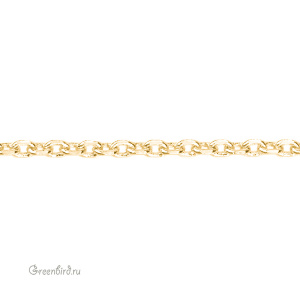 Цепочка якорная 2,4 мм, золото, 10 см (#SVA-Chain-13G)