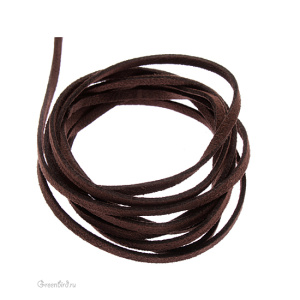 Шнур Ultrasuede 3 мм Dark brown (DBRI) Шнур Ultrasuede 3 мм Dark brown (DBRI)