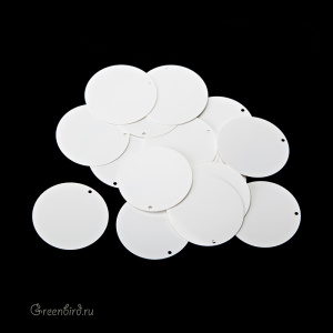 Пайетки Motivo M34 24мм – Bianco Ghiaccio (#1004)