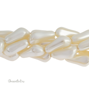 Swarovski 5844 Жемчуг барочный длинный 14 мм, кремовый (#620), 1 шт.