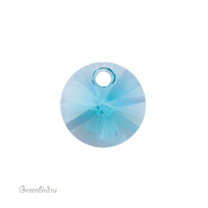 6428 подвеска Mini Disk Pendant 8mm – Light Turquoise (#263)