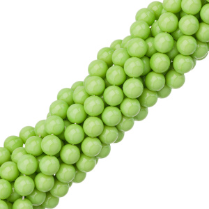 Жемчуг "Майорка" 10 мм, салатовый, нить (#Maj-138)
