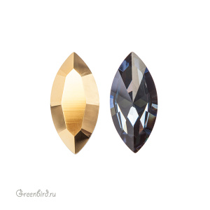 4228 Navette Fancy Stone 15х7 мм – Aurum (#001AUR)