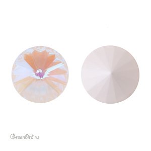 Swarovski 1122 Риволи 14 мм, кастом прозрачный матовый, 1 шт.