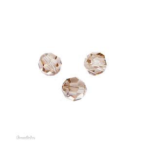 Swarovski 5000 Бусина круглая 10 мм, золотистая дымка (#001GSHA), 1 шт.