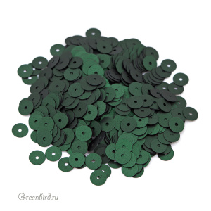 Пайетки 5мм плоские Verde Scuro (#796W)