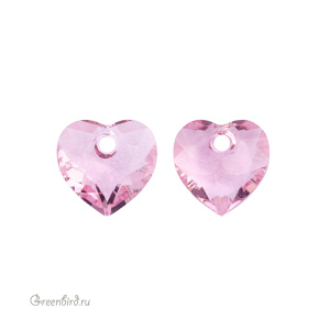 6432 подвеска Heart Cut 8 mm – Light Rose (#223) 6432 подвеска Heart Cut 8 mm – Light Rose (#223)