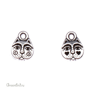 Подвеска "Кошка мордочка", ант. серебро (#TC-2177) Подвеска "Кошка мордочка", ант. серебро (#TC-2177)