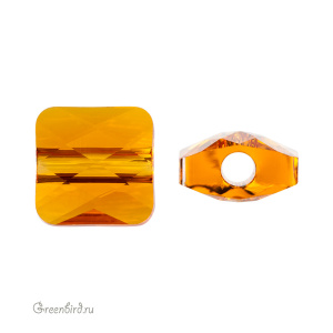 5053 Бусина Mini Square Bead 6mm – Tangerine (#259)