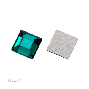 2400 Кристалл холодной фиксации Square 6 мм – Emerald (#205), 1шт.
