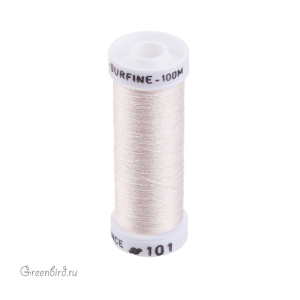 Шелковая нить Au Ver a Soie Soie Surfine, светлый молочный, 100 м (#101) Шелковая нить Au Ver a Soie Soie Surfine, светлый молочный, 100 м (#101)