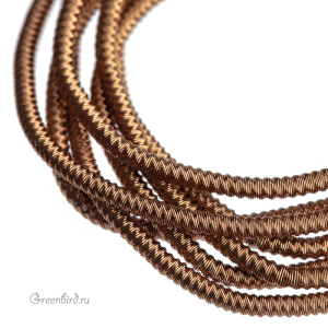 Канитель фигурная "зигзаг" 1.7 мм, античное золото (KAN1181)