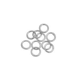 Коннектор-кольцо 5 мм, родий, уп. 10 шт. (#CN-CR-004R)