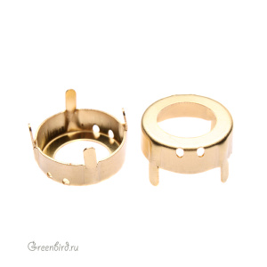 1681 Оправа для Vision Round Stone 16 мм, латунь 
