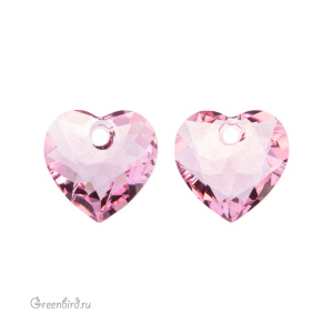 6432 подвеска Heart Cut 10,5 mm – Light Rose (#223) 6432 подвеска Heart Cut 10,5 mm – Light Rose (#223)