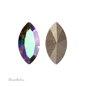 Swarovski 4228 Наветт 6х3 мм, райское сияние (#001PARSH), 1 шт.