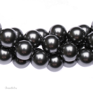 Жемчуг 12 мм #5810 Dark Grey (#617) Жемчуг 12 мм #5810 Dark Grey (#617)