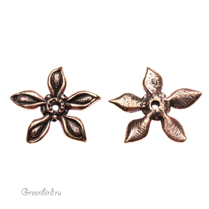 "Танец модерна", бусина, ант. бронза (#2018)