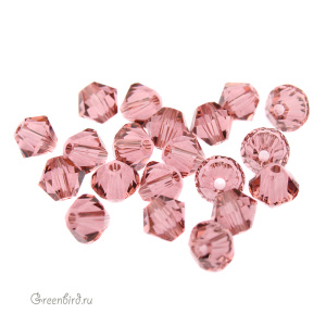 Swarovski 5328 Биконусы 4 мм, нежно-розовый (#257), уп. 20 шт.