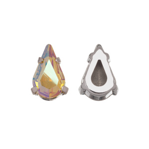 Crystalbird 4328 ÐÐ°Ð¿Ð»Ñ 10x6 Ð¼Ð¼ Ð² Ð¾Ð¿ÑÐ°Ð²Ðµ, ÑÐ¾Ð´Ð¸Ð¹, ÑÐ¾Ð»Ð½ÑÐµ (#001SU), 6 ÑÑ.