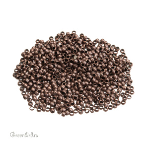 Металлический бисер 11/0, ант.медь (E002-NFR)
