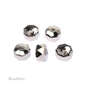 5045 Бусина Rondelle Bead 8 mm – Light Chrome (#001LTCH)