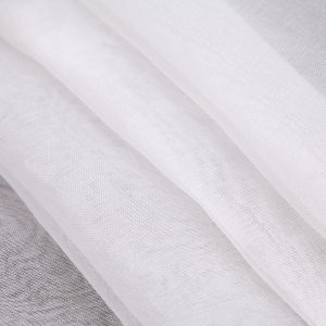 Шелковая органза для вышивки, 52х25 см, античный белый