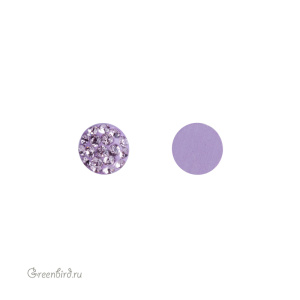 86601 BeCharmed Pave Cabochon 6 мм — Light Amethyst (#212)
