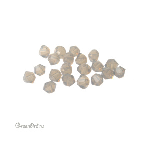 Swarovski 5328 Биконусы 3 мм, светло-серый опал (#383), уп. 20 шт.