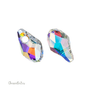 6007 подвеска Small Briolette Pendant 7x4mm – Crystal AB (#001AB)