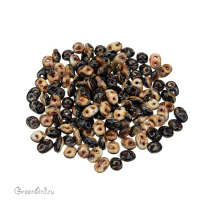 SuperDuo Duets 2,5x5, Blk/Wht Dk Trav, 10 гр (#63132/86805)