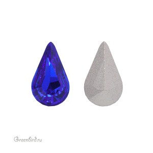 Swarovski 4328 Капля 8х4,8 мм, величественный синий (#296), 1 шт.