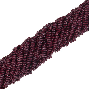 Бусины Геметин, крошка, цвет: бордо, нить (#SV-HMT-125)