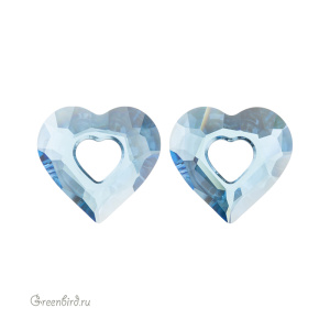 6262 подвеска Miss U Heart 17mm - Aquamarine (#202) 6262 подвеска Miss U Heart 17mm - Aquamarine (#202)