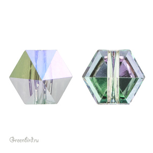 Swarovski 5060 Бусина Шип-Гексагон 5,5 мм, райское сияние (#001PARSH), 1 шт.