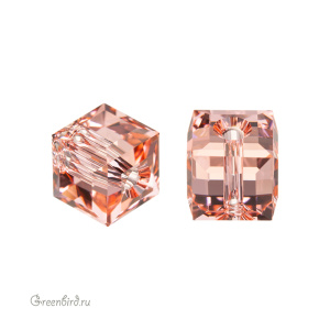5601 Бусина Cube 6mm - Rose Peach (#262) 5601 Бусина Cube 6mm - Rose Peach (#262)