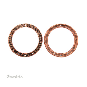 JBB Коннектор "Кольцо Hammertone 3:1", ант. медь (JB-7324)