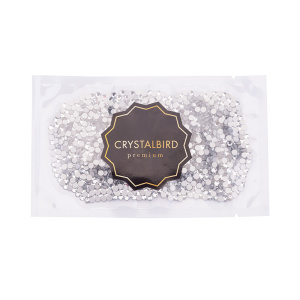 Crystalbird Клеевые стразы круглые SS12, прозрачный (#101), уп. 1440 шт.