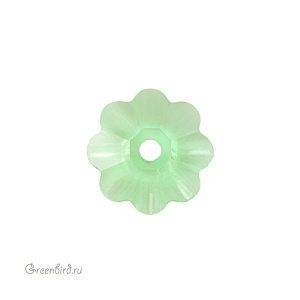 Swarovski пришивные 3700 Маргаритка 6 мм, перидот (#214), 1 шт.