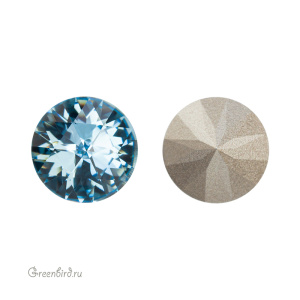 Swarovski 1401 Роза круглый 11,8 мм, аквамарин (#202), 1 шт.