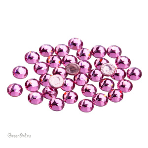 Swarovski 2078 Термостразы круглые SS16, розовый (#209), уп. 36 шт.