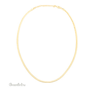 Цепочка с замочком "Снейк" 45 см, золото, 1 шт. (#Chain-1000G)