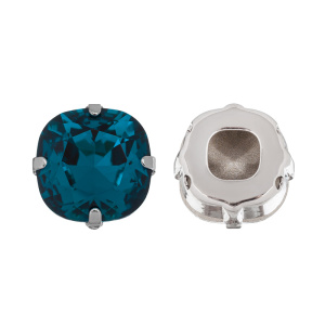 Кристалл в оправе 4470C 14 мм Crystalbird - Blue Zircon (#229), родий, 1 шт. (#CBCS-0069)