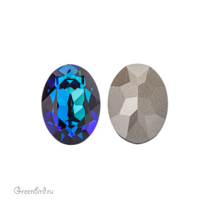 Swarovski 4120 Овал 18х13 мм, бермуда синий (#001BB), 1 шт.