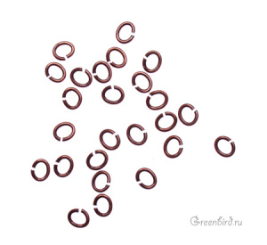 Упаковка 100 шт.: соединит. кольца 3х4, ант. медь (#0016-08)