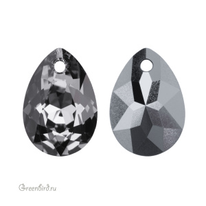 6433 подвеска Pear Cut 16mm – Silver Night (#001SINI) 6433 подвеска Pear Cut 16mm – Silver Night (#001SINI)