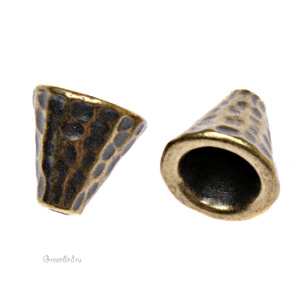 Конус "Hammertone" малый, ант. латунь, 1 шт. (#TC-5684)