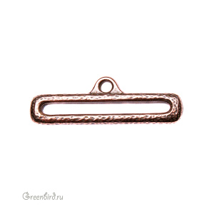 Концевик для кожи, ант. медь (#TC-3172)