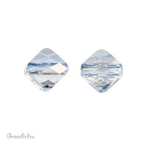 Swarovski 5054 Бусина Мини Ромб 6 мм, голубая дымка (#001BLSH), 1 шт.